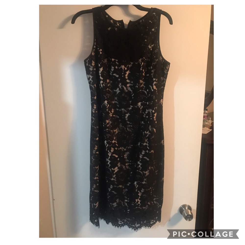 White House Black Market lace formal dress